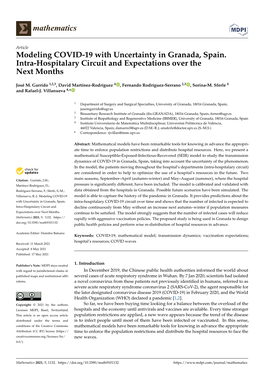 Modeling COVID-19 with Uncertainty in Granada, Spain. Intra-Hospitalary Circuit and Expectations Over the Next Months