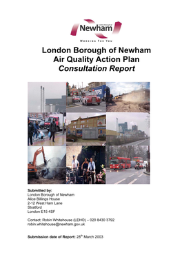 Air Quality Action Plan Consultation Report