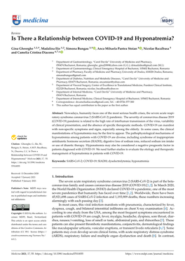 Is There a Relationship Between COVID-19 and Hyponatremia?