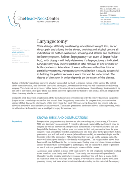 Laryngectomy