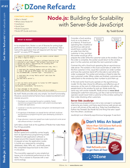 Node.Js: Building for Scalability with Server-Side Javascript