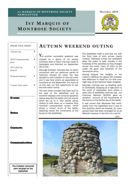 Newsletter October 2010