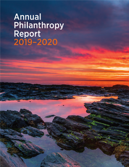 Annual Philanthropy Report 2019–2020