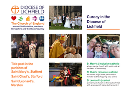 Curacy in the Diocese of Lichfield