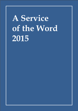 A Service of the Word 2015