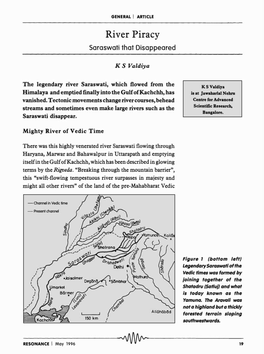 River Piracy Saraswati That Disappeared