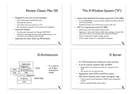 Review: Classic Mac OS the X Window System (