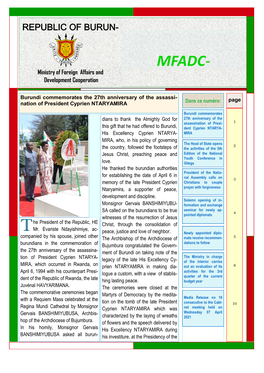 MFADC- Ministry of Foreign Affairs and Development Cooperation