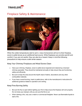 Fireplace Safety & Maintenance