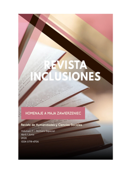 Revista Inclusiones Issn 0719-4706 Volumen 7 – Número Especial – Abril/Junio 2020