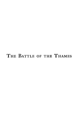 Tke Battle of the Thames