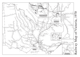 Railway Map of Victoria, 1970