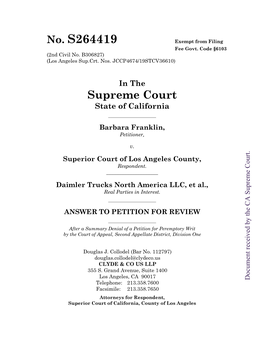 Superior Court of Los Angeles County, Respondent
