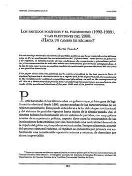 Los PARTIDOS POLÍTICOS Y EL FUJIMORISMO