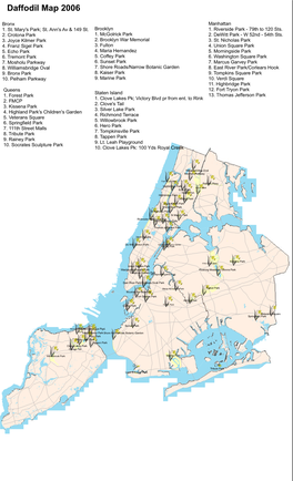 Daffodil Map 2006