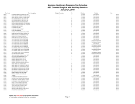 January 2019 ASC Fee Schedule