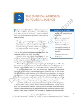 The Empirical Approach to Political Science 27