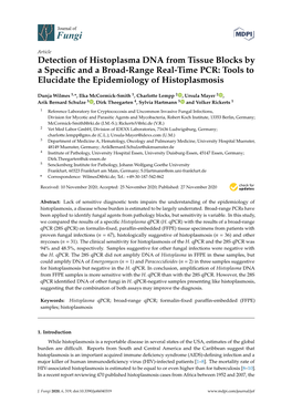 Detection of Histoplasma DNA from Tissue Blocks by a Specific