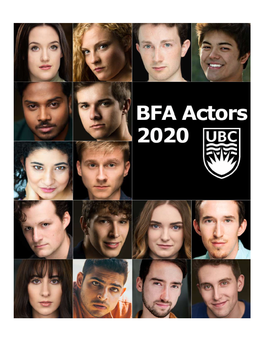 BFA Showcase Booklet 2020