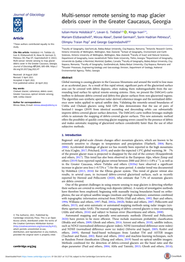 Multi-Sensor Remote Sensing to Map Glacier Debris Cover in the Greater Caucasus, Georgia