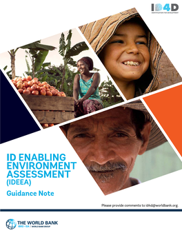 ID ENABLING ENVIRONMENT ASSESSMENT (IDEEA) Guidance Note