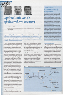 Optimalisatievan De Afvalwaterketen Beemster