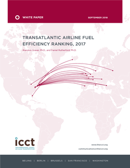 Transatlantic Airline Fuel Efficiency Ranking, 2017