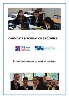 Candidate Information Brochure