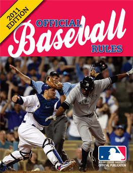 Official Baseball Rules: 2011 Edition