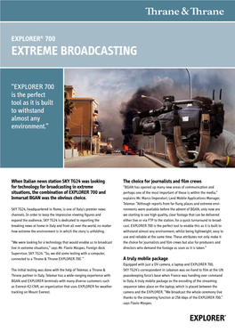 Extreme Broadcasting