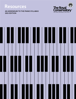 Piano: Resources