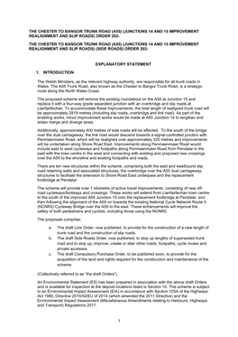 The Chester to Bangor Trunk Road (A55) (Junctions 14 and 15 Improvement Realignment and Slip Roads) Order 202