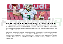 Sport1 Und German Football League Setzen Erfolgreiche Kooperation Fort