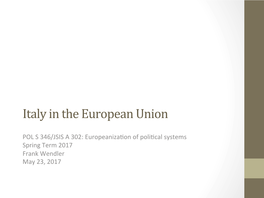 Italy in the European Union.Pdf