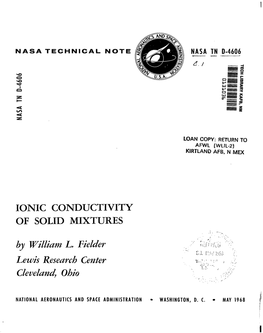 Ionic Conductivity of Solid Mixtures