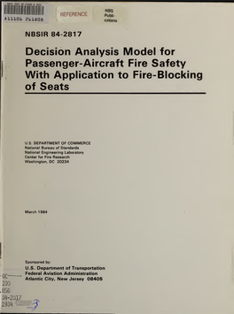 Decision Analysis Model for Passenger-Aircraft Fire Safety with Application to Fire-Blocking of Seats