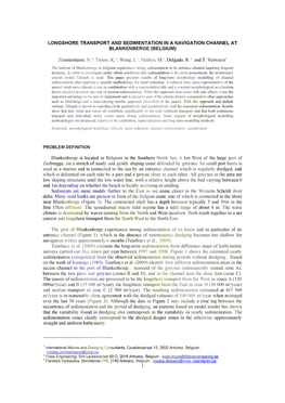 Longshore Transport and Sedimentation in a Navigation Channel at Blankenberge (Belgium)