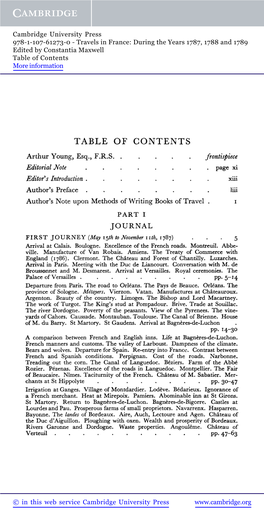 Table of Contents More Information