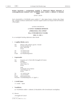 Kérelem Közzététele a Mezőgazdasági Termékek És Élelmiszerek Földrajzi Jelzéseinek És Eredetmegjelöléseinek Oltalmáról Szóló 510/2006/EK Tanácsi Rendelet 6