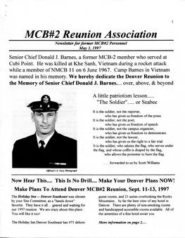 Denver Reunion to the Memory of Senior Chief Donald J