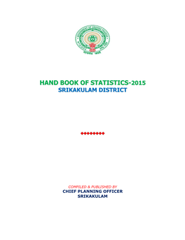 Hand Book of Statistics-2015 Srikakulam District