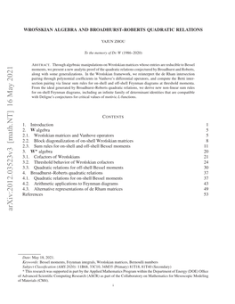 Arxiv:2012.03523V3 [Math.NT] 16 May 2021 Favne Cetﬁ Optn Eerh(SR Spr Ft of Part (CM4)