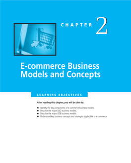 E-Commerce Business Models and Concepts