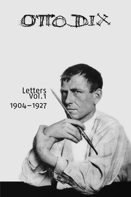 Otto Dix, Letters, Vol.1