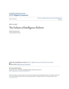 The Failures of Intelligence Reform