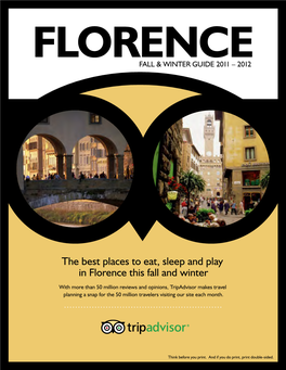 Florence Fall & Winter Guide 2011 – 2012