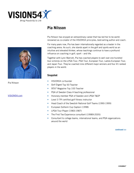 VISION54-Pia Nilsson Biography.Pages