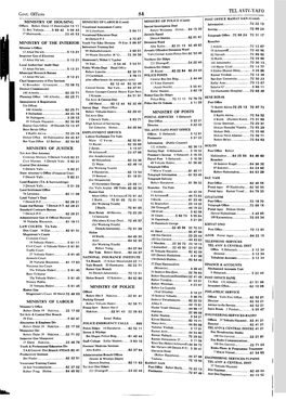 Govt. Office's MINISTRY of HOUSING MINISTRY of the INTERIOR MINISTRY of JUSTICE MINISTRY of LABOUR 84 TEL AVIV-YAFO MINISTRY OF