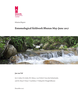 Entomological Fieldwork Bhutan May-June 2017