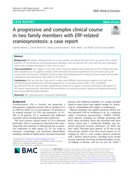 A Progressive and Complex Clinical Course in Two Family Members With